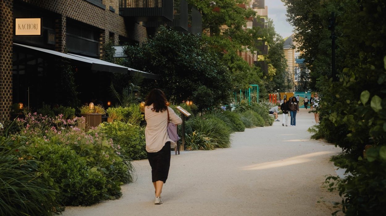 A thriving city neighbourhood Image