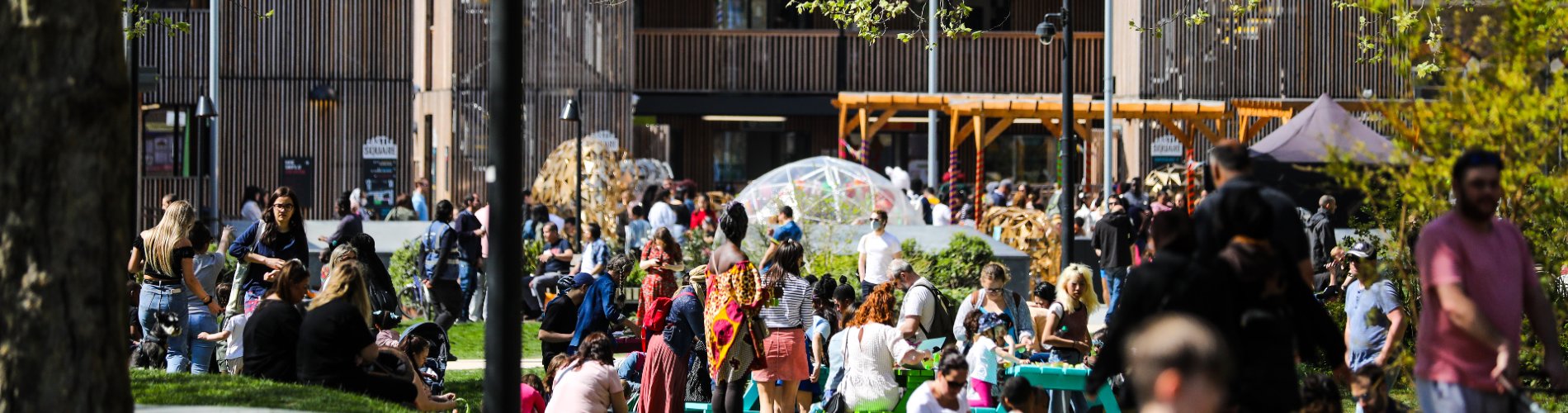 People at Elephant Park